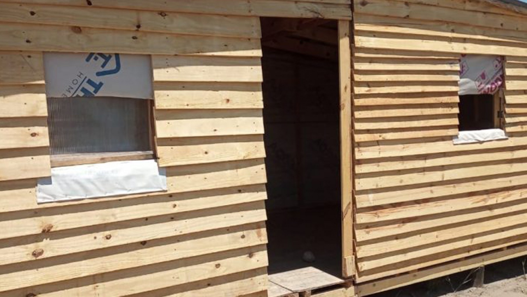 Así son los módulos de emergencia que la ONG Techo instalo junto al IPV